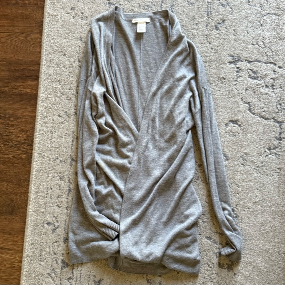 H&M Gray Wrap Sweater
